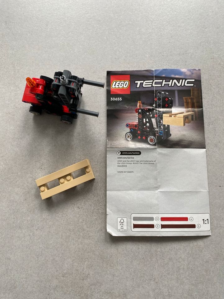 Lego Technic 30655 Gabelstapler vollständig mit Anleitung in Bretzfeld