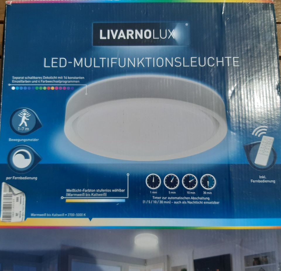 | Fernbedienung in Livarno Deckenleuchte jetzt Kleinanzeigen Lampen gebraucht Kleinanzeigen Bad ist eBay Farbwechsel Sachsen Gottleuba-Berggießhübel Lux kaufen | mit - Timer