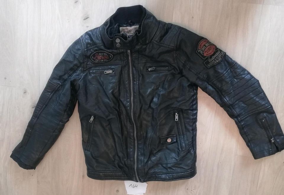 164 Lederjacke Imitat, cool, schwarz in Herne