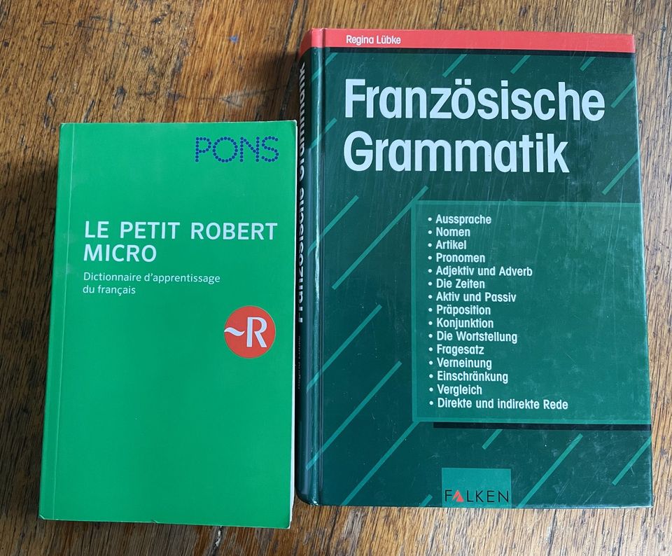 Fränzosisches Wörterbuch, Grammatik Buch, für Gymnasium, Studium in Dötlingen