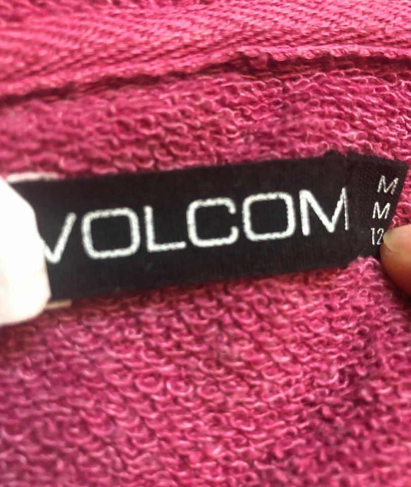 Volcom Zip Hoodie Oversized Sweater Pink Pulli Pullover Jacke in Bischofsheim