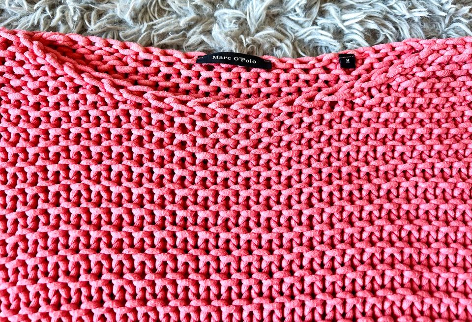 Marc O‘Polo Grobstrick Pulli 3/4 Arm in Coral Gr. M in Oranienburg