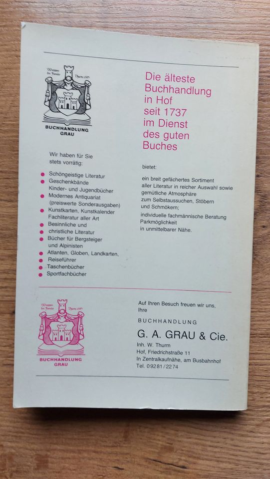 Der neue Stadtführer für Neug.u. Einheim. Hof 1. Auflage 1979/80 in Hof (Saale)
