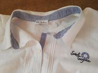 Ulla Popken Bluse Größe 58/60 Weiß/Blau Stickerei Saint Tropez Berlin - Spandau Vorschau