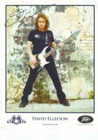 Signiertes Bild/Druck von David Ellefson - ex-Megadeth Hamburg-Mitte - Hamburg Billstedt   Vorschau