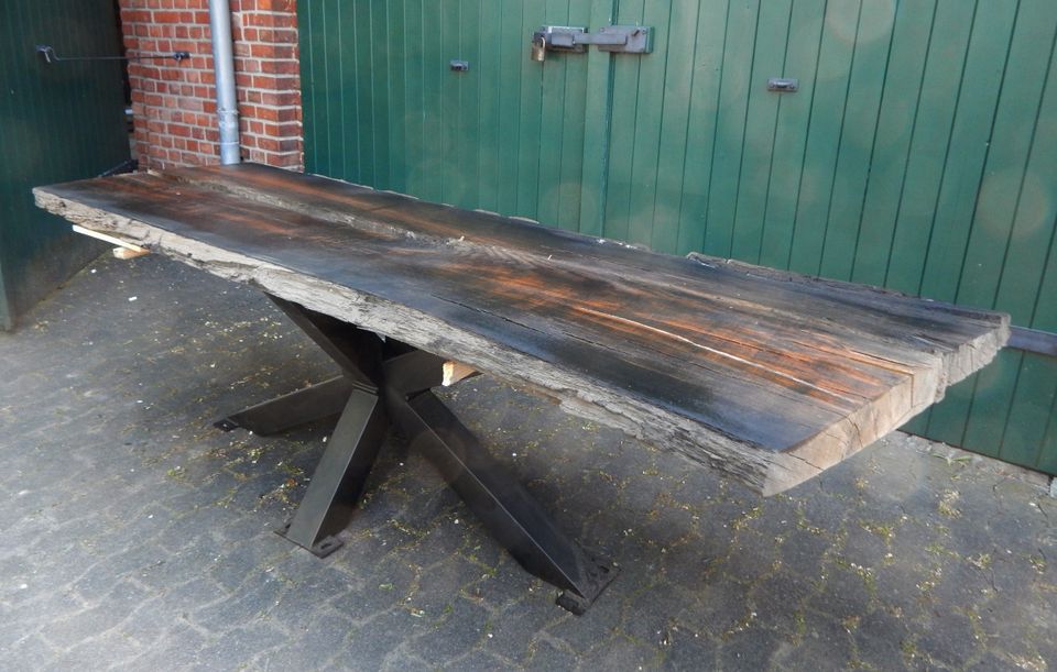 Mooreiche 270x95 Ess- Tisch Platte Rustikal Bohle Brett Bog Oak in Warendorf