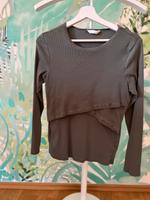Neuwertiges Still Shirt Nursing Longsleeve grün khaki M H&M Hessen - Bad Vilbel Vorschau