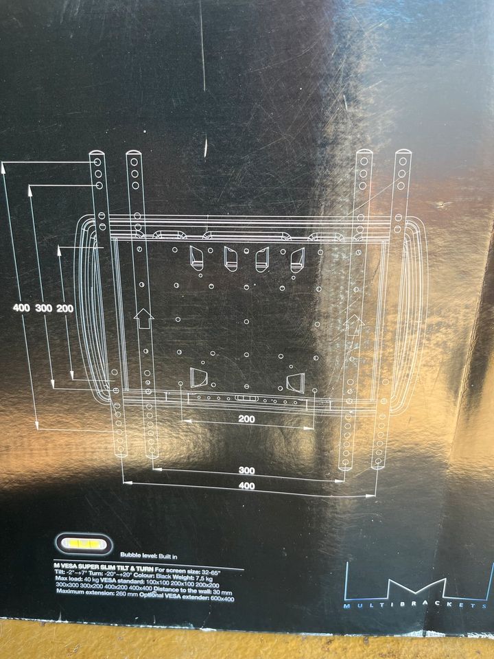 Multibrackets M VESA Super Slim Tilt & Turn TV Wandhalterung NEU in Köln