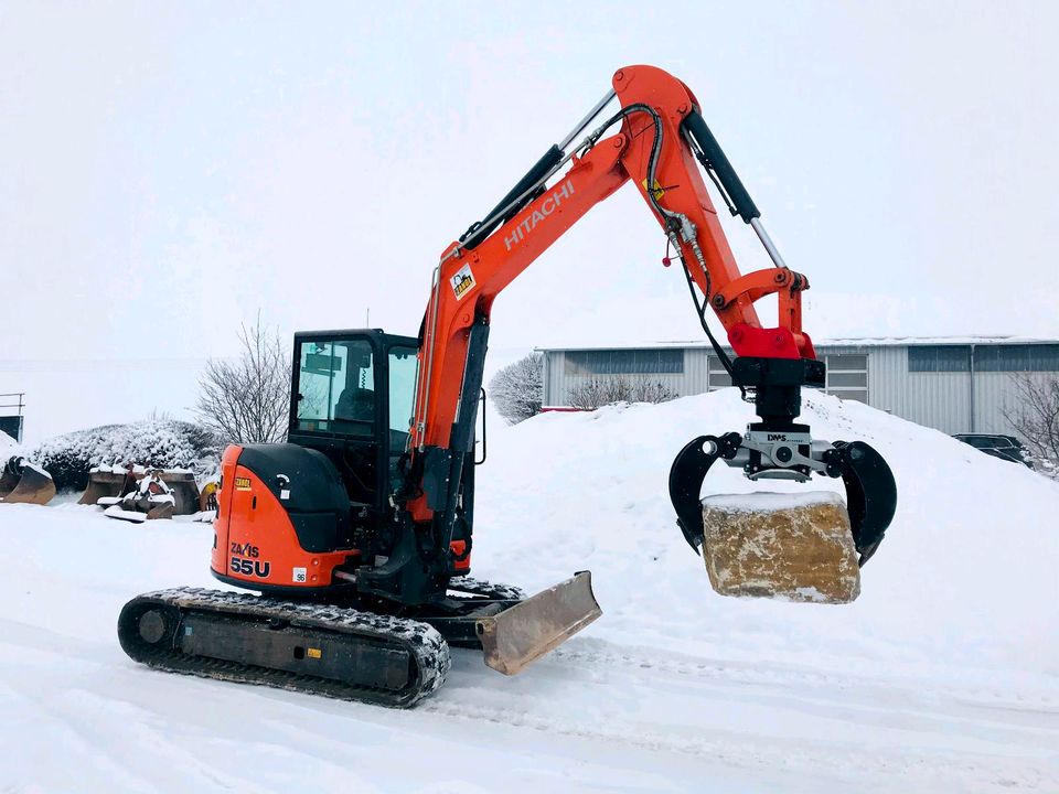 Minibagger 5,5 to MIETEN Hitachi Leihen Vermietung Bagger in Sonderhofen