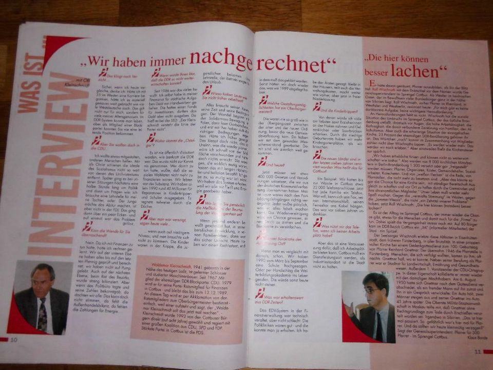 PZ  aus 09.1997 - Thema: Verflucht & verklärt, Leben in der DDR in Lübeck