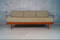 3-Sitzer Teak Sofa von Knoll „Antimott“ mit Schlaffunktion Baden-Württemberg - Karlsruhe Vorschau