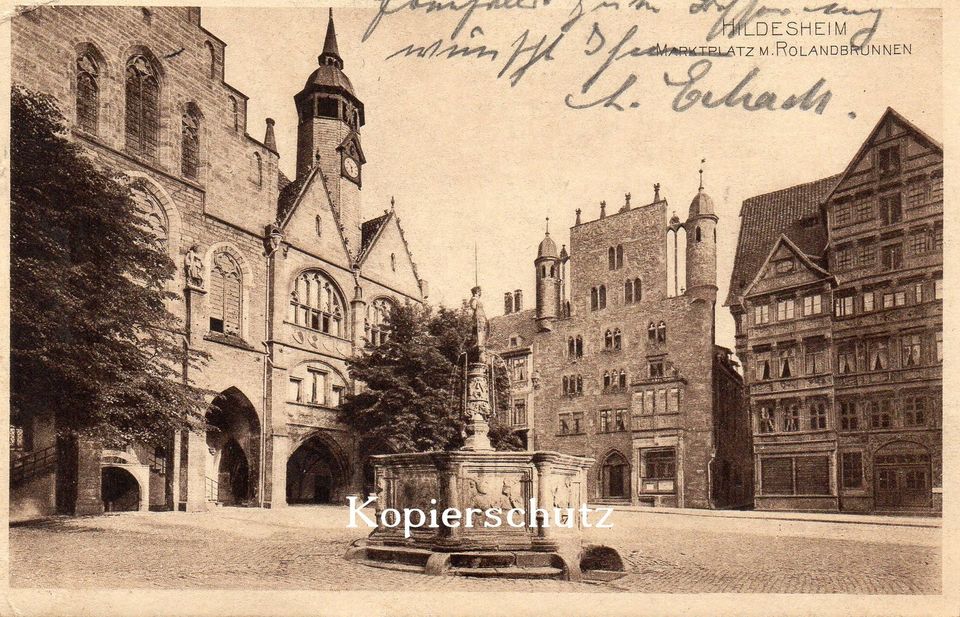 10 Stück  alte Kunst Postkarten  aus Hildesheim, gelaufen. in Marburg