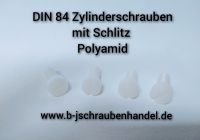 DIN 84 Zylinderschrauben mit Schlitz Polyamid Kunststoff ISO 1207 Bielefeld - Sennestadt Vorschau