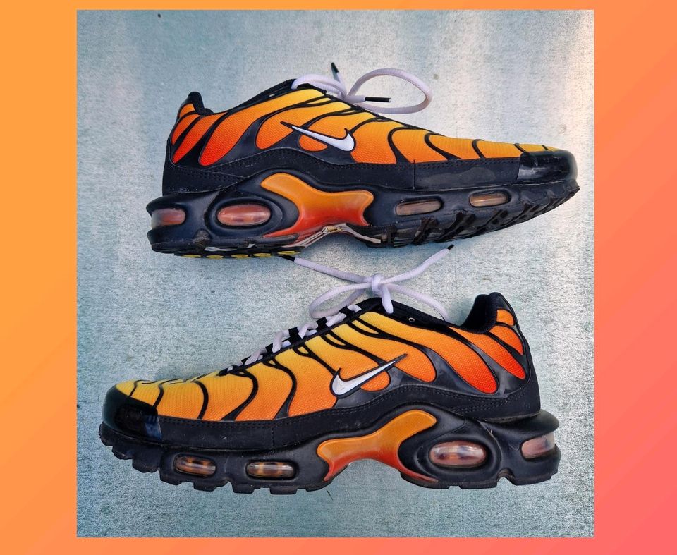 NIKE TN Air Max Plus Pimento Tiger Sunset 2018 / EU 45 / US 11 in Bleicherode