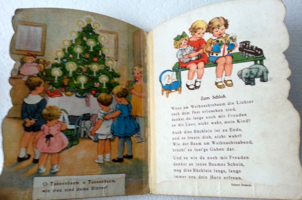 Sehr schönes Kinder Bilderbuch Fröhliche Weihnacht etwa 1920-1925 in Hamburg