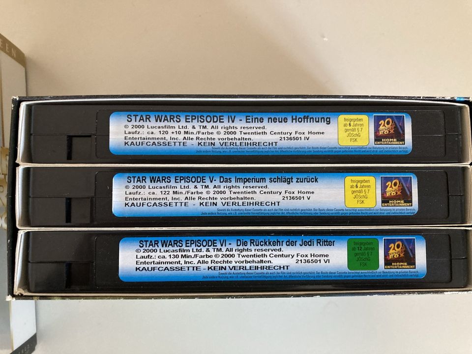 Star Wars Trilogie 4-6 VHS in Bayerbach b Ergoldsbach