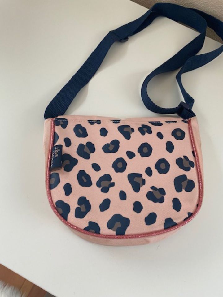 Tasche Minnie Maus Disney rosa Leopard dunkelblau Kindergarten in Lauchhammer