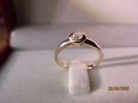 ANGEBOT : Solitärring Gr.18 mit 1 Brillant  585 Gelbgold neu! Sachsen-Anhalt - Lutherstadt Wittenberg Vorschau