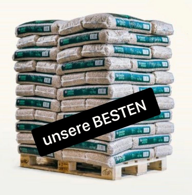 Auf Rechnung - inkl. Lieferung - Pellets Sackware - Holzpellets + EN Plus A1 Pellini Greensticks in Neuching