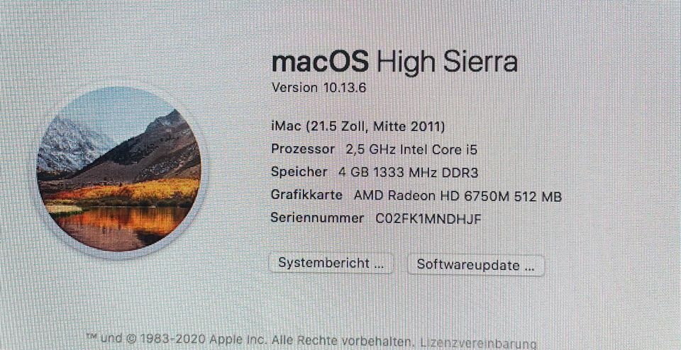 i Mac 21,5 Zoll in Pfronten