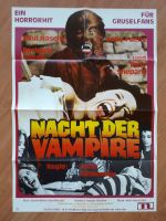 NACHT DER VAMPIRE - Kinoplakat A1 - Gefaltet - 1971 Hessen - Bensheim Vorschau