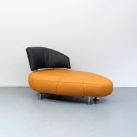 So gut wie neu: Leolux Kikko Chaiselongue maisgelb - schwarz Nordrhein-Westfalen - Kleve Vorschau