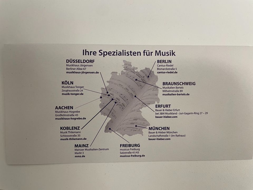 30€ Gutschein Musikalien Bartels (Braunschweig) bzw. Musikosmos in Braunschweig