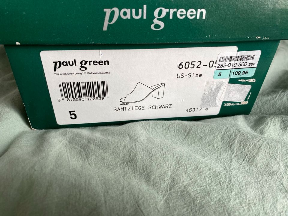 Paul Green Pantoletten schwarz Leder Größe 38 in Hamburg