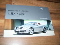 Mercedes SLK R171 Prospekt Preisliste von 3/2009 mit 36 Seiten Niedersachsen - Göttingen Vorschau