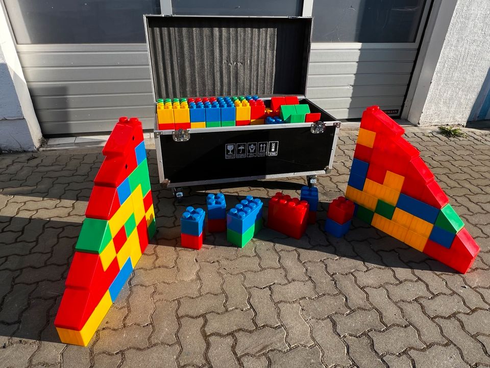 Vermietung Mieten XXL Lego Steine Schulanfang Party Geburtstag in Leipzig