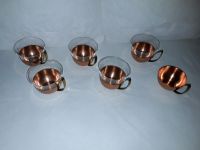 5 Stück   Antike Teegläser mit Kupferhalterung Essen - Bergerhausen Vorschau