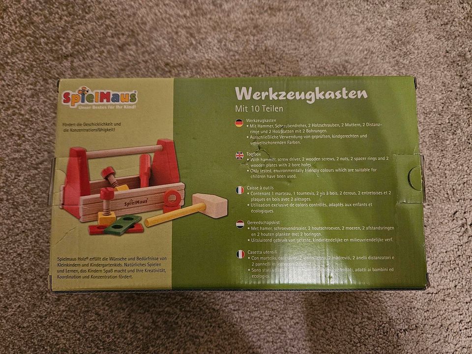 Werkzeugkasten Kinder / Spielmaus Werkzeugkasten Holz in Glückstadt