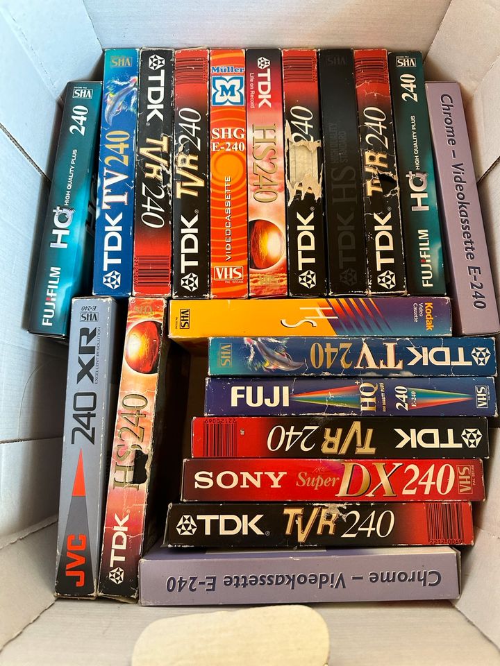 VHS Kassetten bespielbar gebraucht Sony Kodak … in Haßfurt