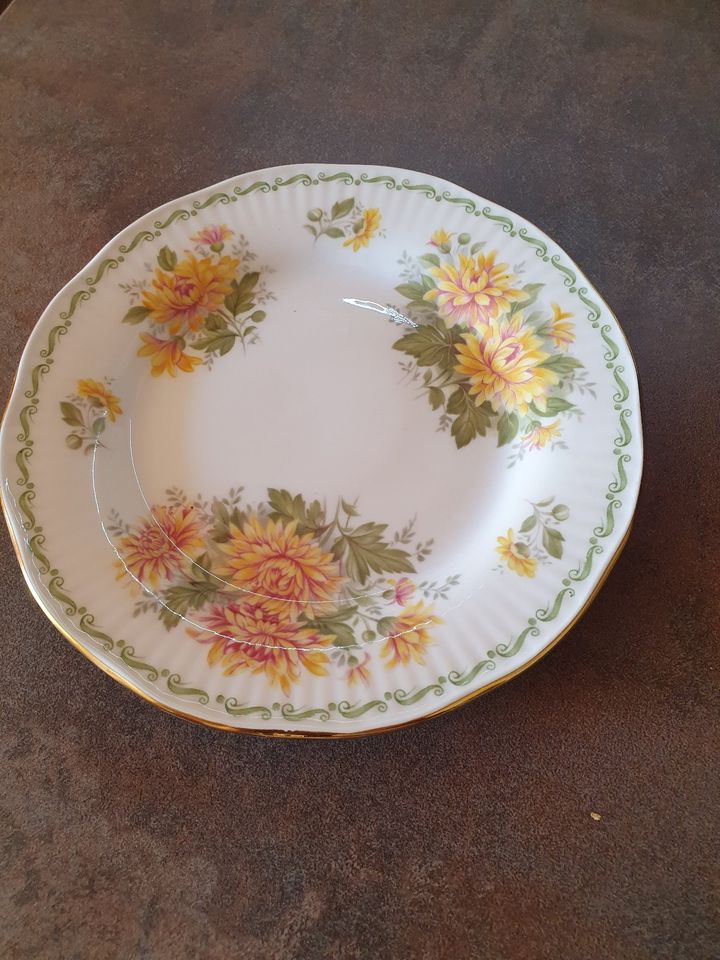 Teller Ø 16 cm, Queen´s Fine Bone China, Chrysanthemum in Arnsberg