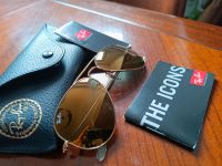 Ray Ban gold Aviator RB 3025 large Metal S Damen Sonnenbrille Bayern - Oberammergau Vorschau