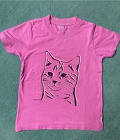 Jako-o T-Shirt Gr. 116 / 122 pink rosa Motiv Katze Dithmarschen - Buesum Vorschau