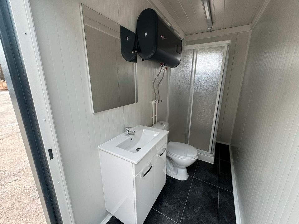 NEU - 7 x 3 Wohnmodul mit separatem Eingang & 2 Schlafbereichen! Inklusive Bad, Dusche, Waschbecken & Warmwasserversorgung - Vollständig eingerichtet mit Keramikheizung - Behelfsunterkunft Schlafplatz in Goslar