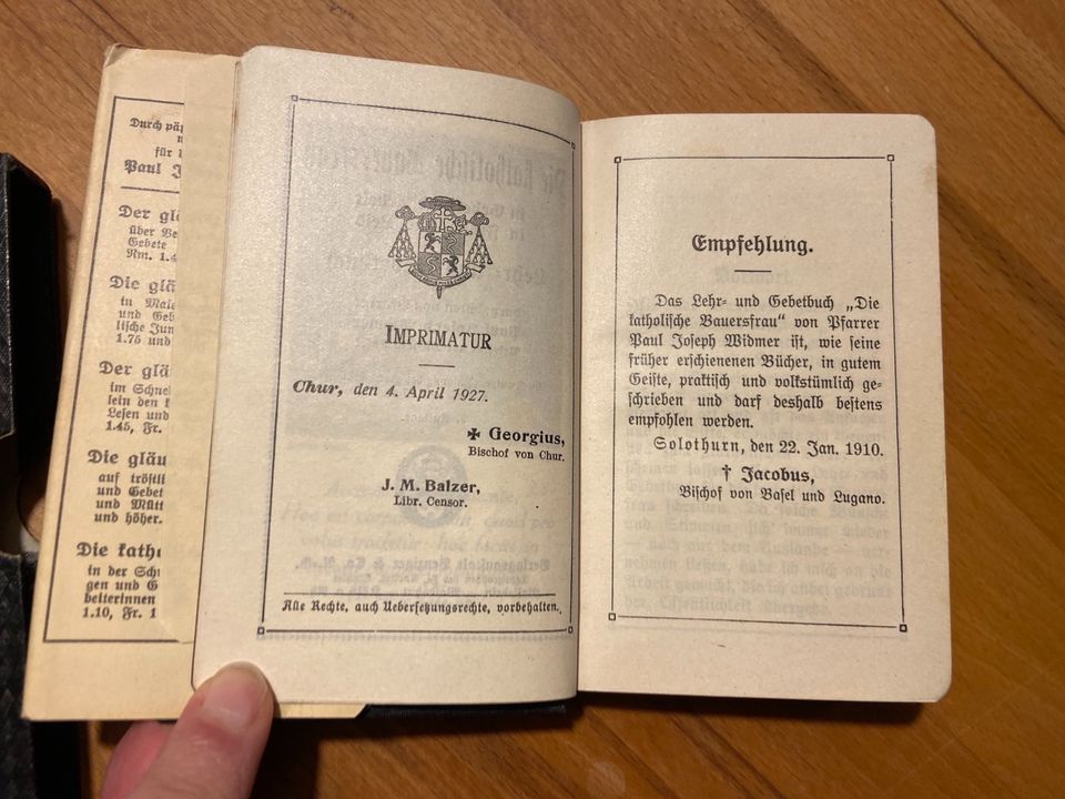 Die katholische Bauersfrau 1927 Lehrbuch Gebetbuch in Bad Dürrheim