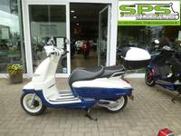 Peugeot Django 50 weiss blau mit Träger und Topcase Neufahrzeug Nordrhein-Westfalen - Rhede Vorschau