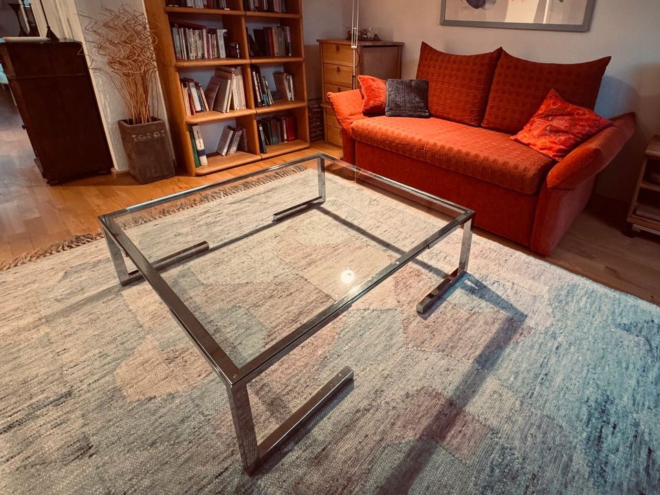 Exklusiver Designer Glastisch Couchtisch 100x100cm - Neuwertig in Stuttgart