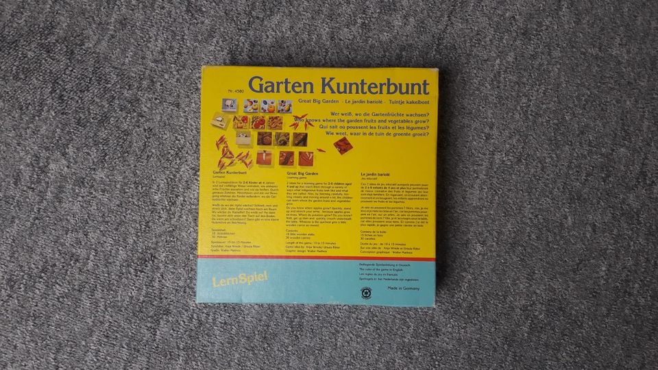 HABA Garten Kunterbunt Spiel Lernspiel Holz Montessori WIE NEU in Solingen