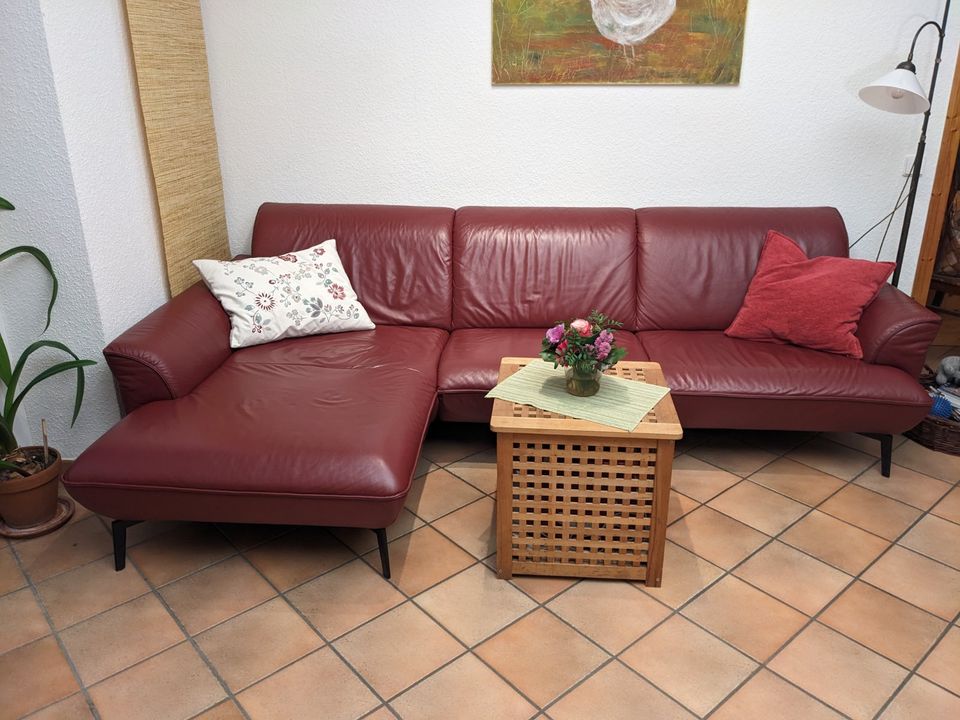 Eck Sofa Dreisitzer Leder in Issum