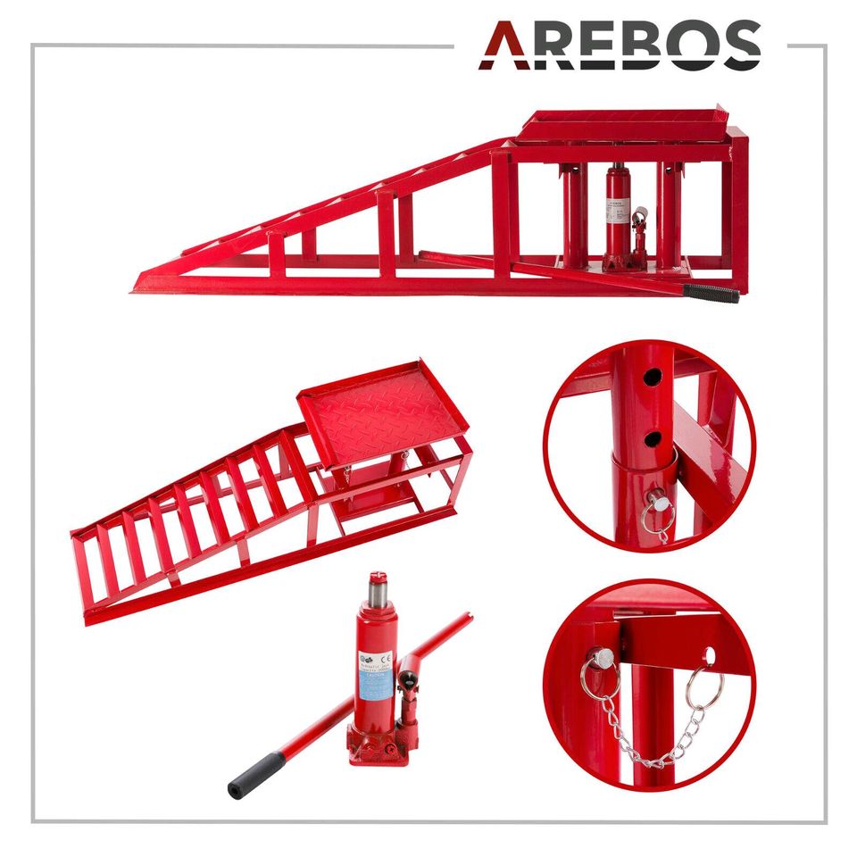 XXL PKW Auffahrrampe Hebebühne KFZ Rampe 245 mm Auffahrbreite