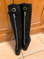 Italy Moda Overknee Stiefel Echtleder schwarz Gr.38 Bayern - Schwarzenbruck Vorschau