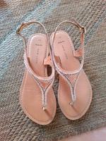 Sandalen Zehentrenner 4 37 new Look wide fit beige Perlen nude Bielefeld - Sennestadt Vorschau