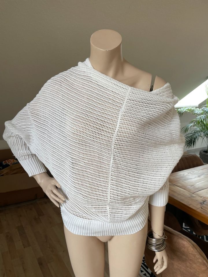 Yaya Pullover Sommer weiß Gr. M/L in Schwarme