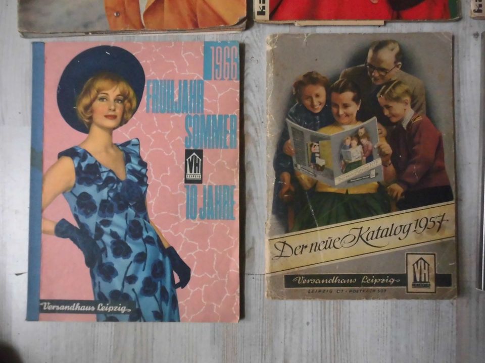 7x alte kataloge,Mode,ab 1957,1966,selten rar in Senftenberg