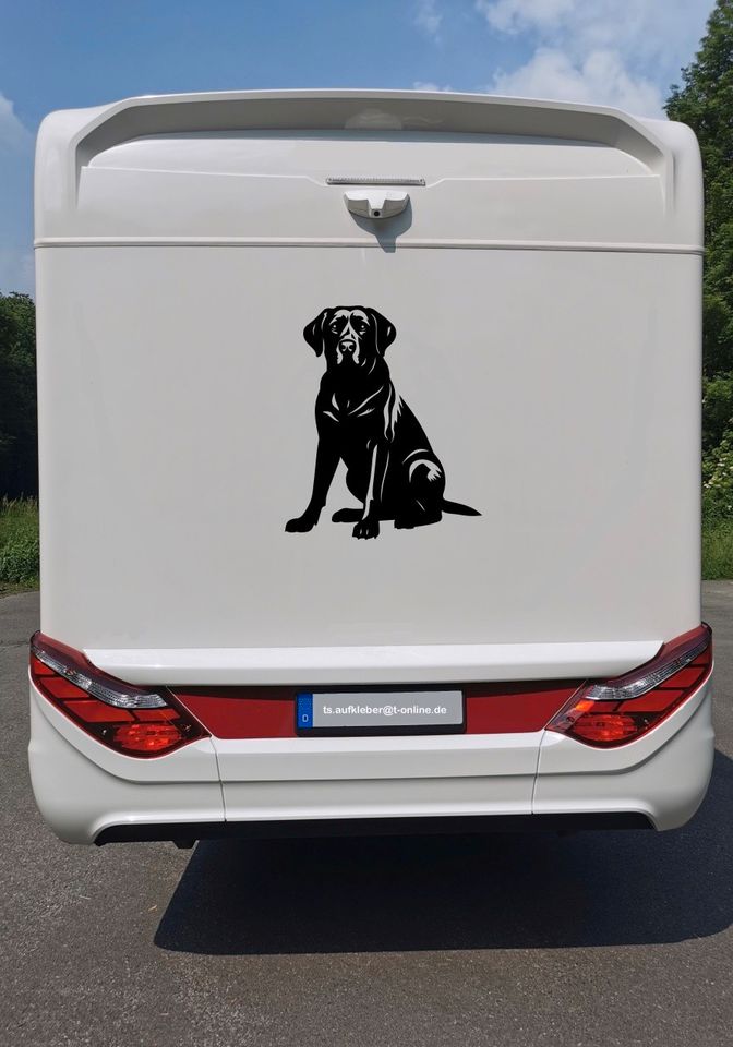 Wohnmobil Wohnwagen Anhänger PKW Boot Aufkleber Hundeaufkleber in