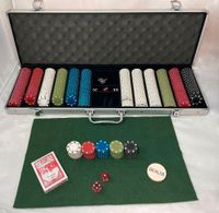 Pokerkoffer aus Aluminium mit 600 Laser-Chips (Metallkern) Bayern - Eching (Kr Freising) Vorschau