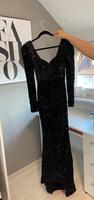 Abendkleid/ Abschlussballkleid schwarz mit Pailletten Hessen - Allendorf Vorschau
